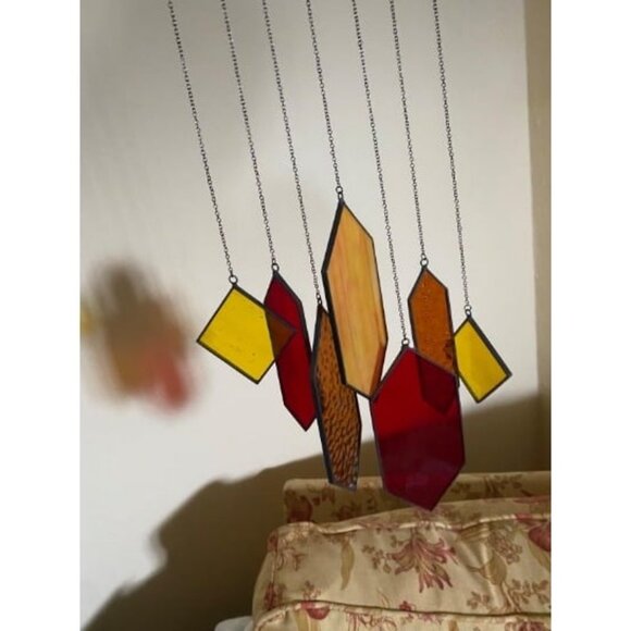 Stained Glass Window Hanging from Son Sun Catchers Wall Hanging Window Decor - Picture 2 of 2